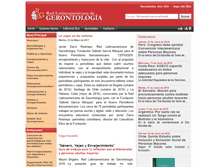 Tablet Screenshot of gerontologia.org